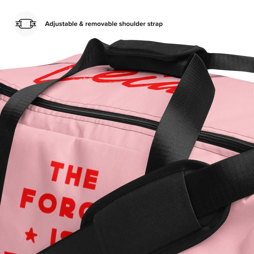The Force Is Female Personalized Name Duffle Bag