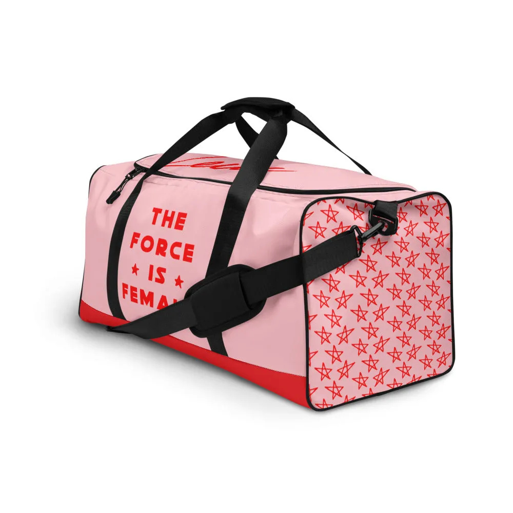 The Force Is Female Personalized Name Duffle Bag