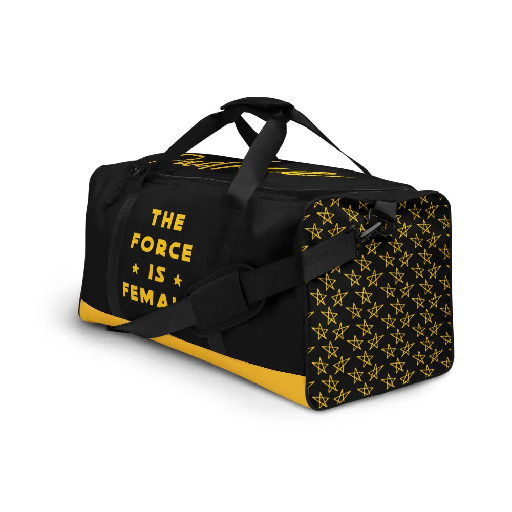 The Force Is Female Personalized Name Duffle Bag