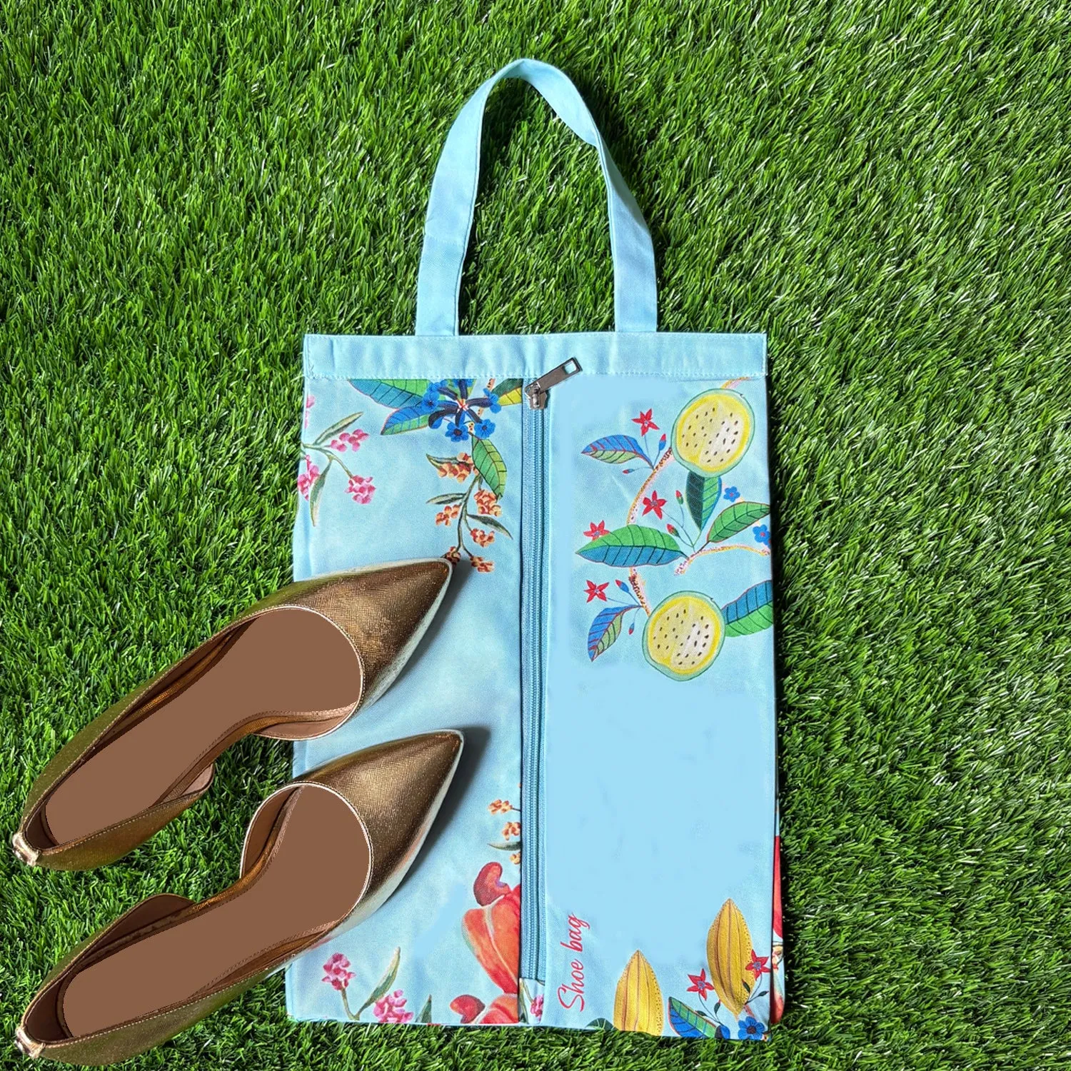 Tropical Fruit Canopy Shoe Bag