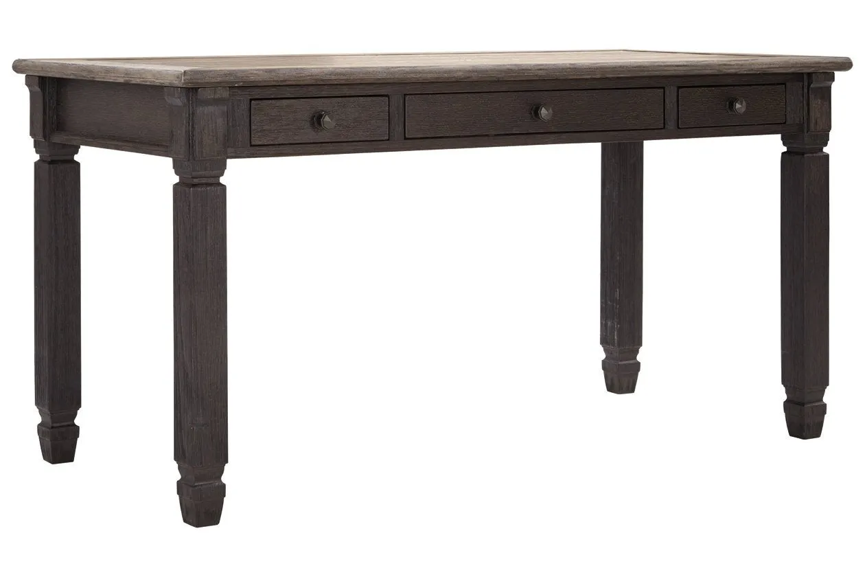 Tyler Creek Grayish Brown/Black 60" Home Office Desk