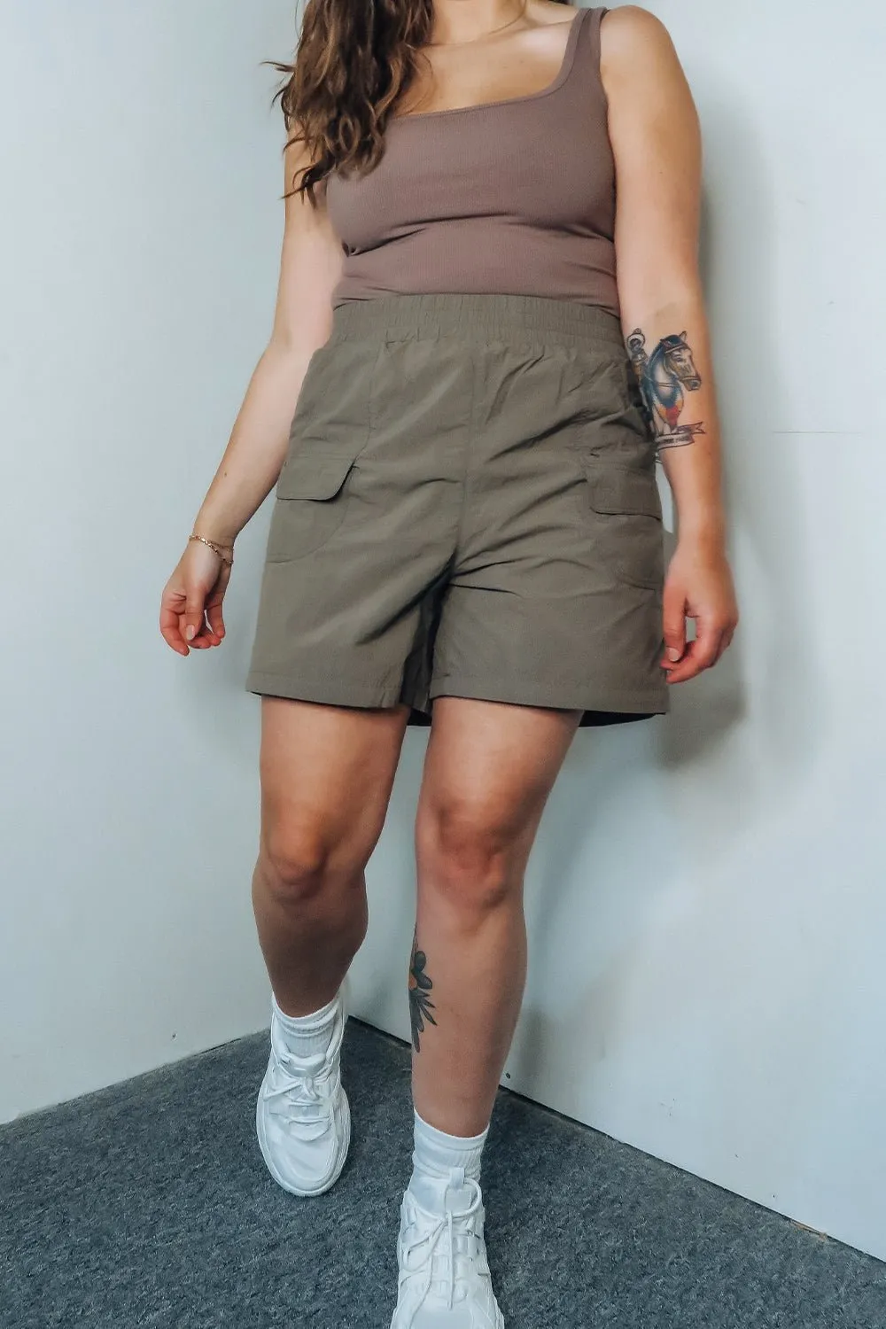 Water Resistant Nylon Cargo Shorts