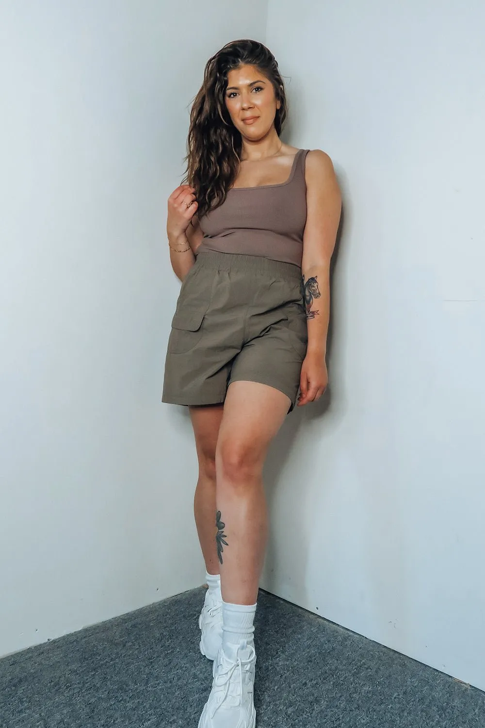Water Resistant Nylon Cargo Shorts
