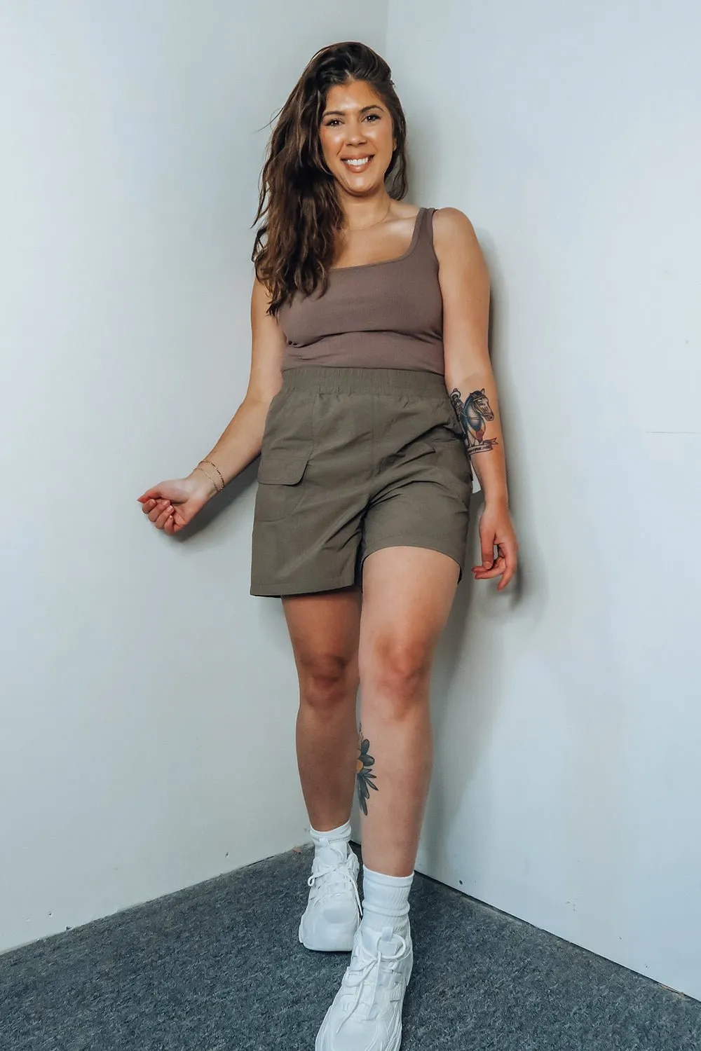 Water Resistant Nylon Cargo Shorts