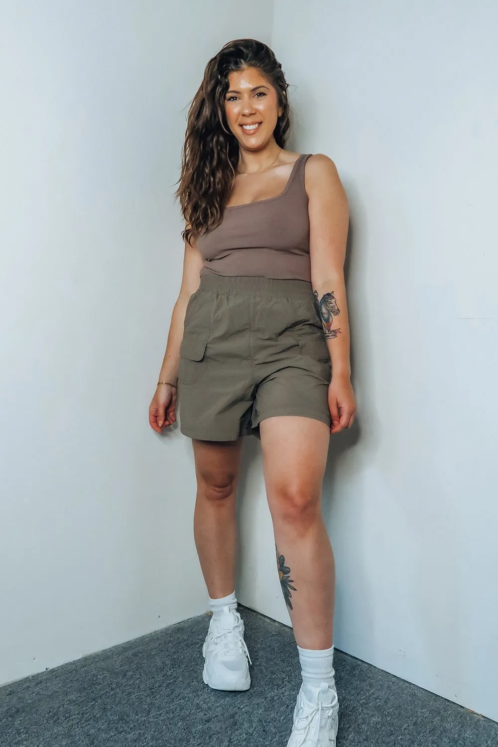 Water Resistant Nylon Cargo Shorts