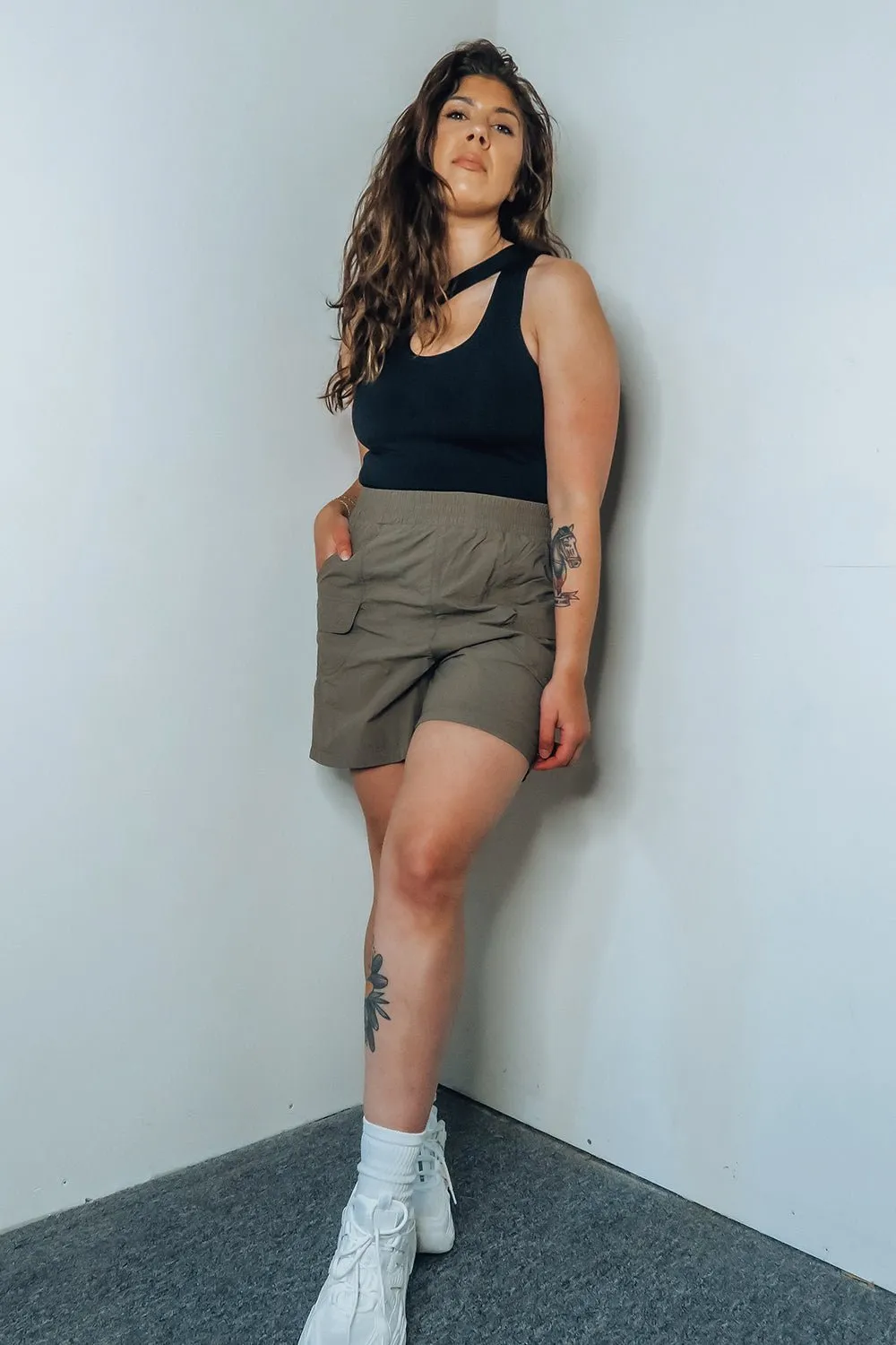 Water Resistant Nylon Cargo Shorts