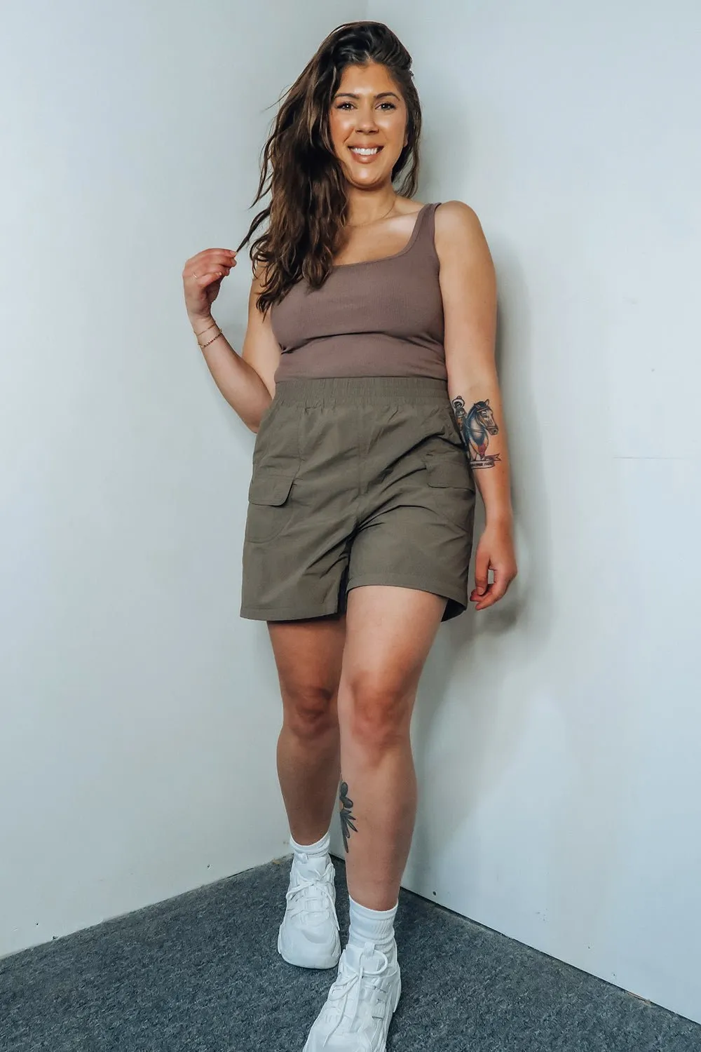 Water Resistant Nylon Cargo Shorts