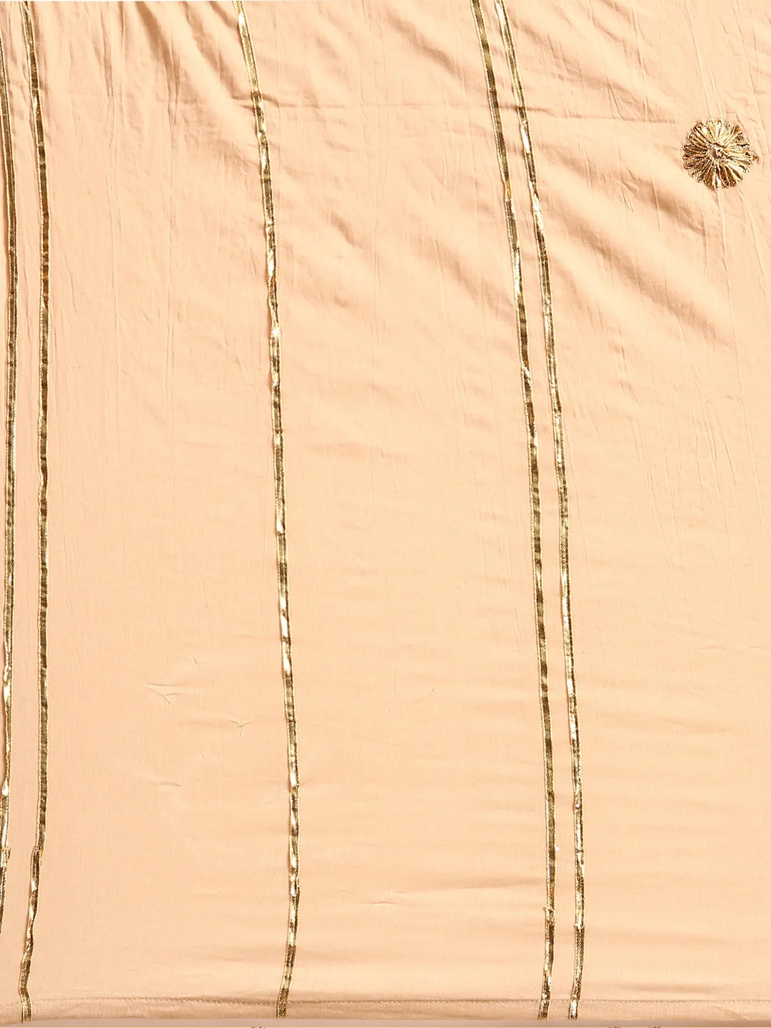 Women's Orange Embroidered Kurta Set